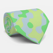 Mint Green Camouflage in Light Olive und Soft Grau Krawatte (Gerollt)
