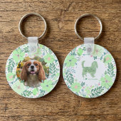 Mint Green Cavalier King Charles Spaniel Custom Schlüsselanhänger