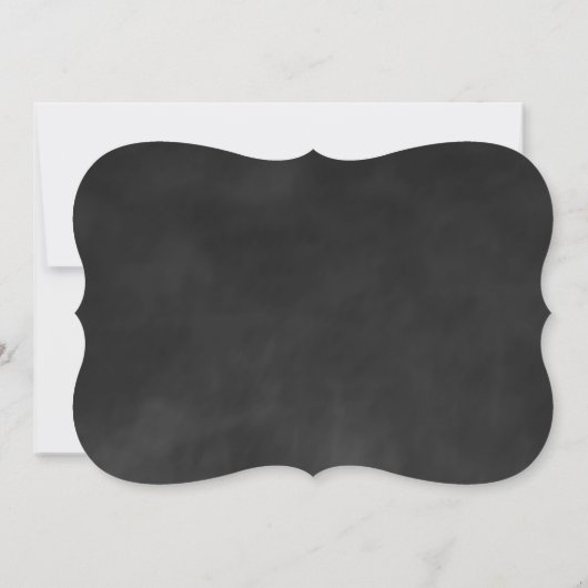 Mint Green Chalk Bridal Dusche Einladung (Rückseite)