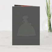 Mint Green Charro Silhouette Quinceanera Einladung (Rückseite)