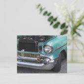 Mint Green Chevy Postcard Postkarte (Stehend Vorderseite)