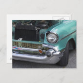Mint Green Chevy Postcard Postkarte (Vorne/Hinten)