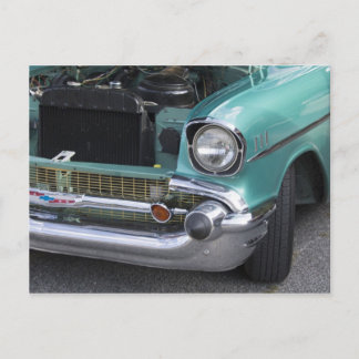 Mint Green Chevy Postcard Postkarte