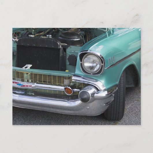 Mint Green Chevy Postcard Postkarte (Vorderseite)