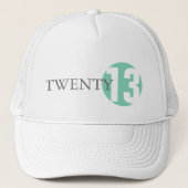 Mint Green Circle Moderner Klassiker 2013 oder Jah Truckerkappe (Vorderseite)