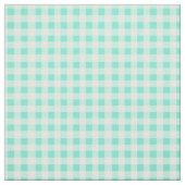 Mint Green Classic Gingham Prüfmuster Stoff (Muster)