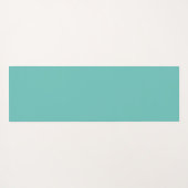 Mint Green Coral Monogram Geometric Art Yogamatte (Rückseite (Horizontal))