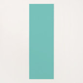 Mint Green Coral Monogram Geometric Art Yogamatte (Rückseite)