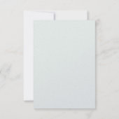 Mint Green Coral Pink Vintage Hochzeit UAWG RSVP Karte (Rückseite)