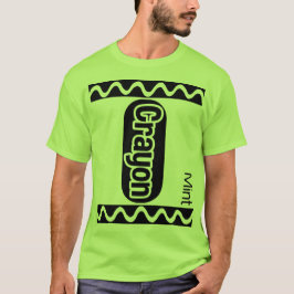 Mint Green Crayon Halloween Kostümfrauen T-Shirt