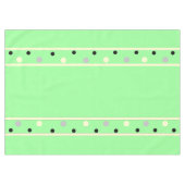 Mint Green Cream Gray Polka Dots Tischdecke (Vorderseite (Horizontal))