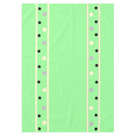 Mint Green Cream Gray Polka Dots Tischdecke
