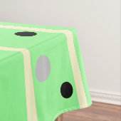 Mint Green Cream Gray Polka Dots Tischdecke (Beispiel)