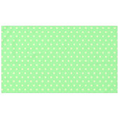 Mint Green Cream Polka Dots Tischdecke (Vorderseite (Horizontal))