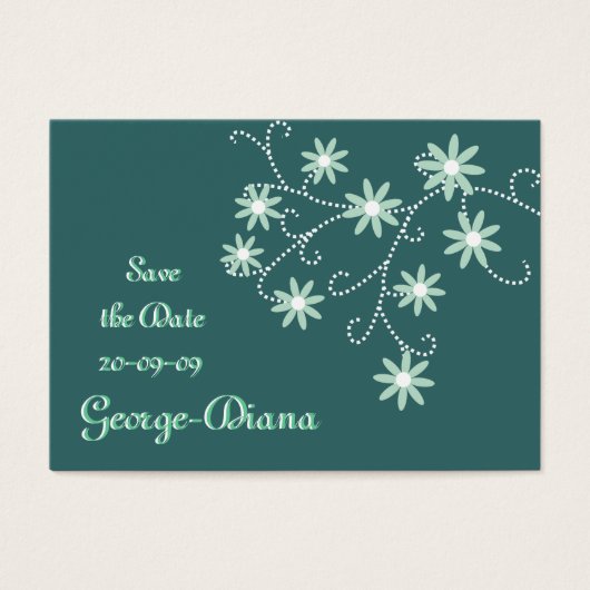 Mint Green Daisies erschwinglich Speichern Sie die (Vorderseite)