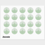 Mint Green Elegance Spitze Danke Stickers (Blatt)