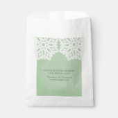 Mint Green Elegant Lace Fevor Bags Geschenktütchen (Vorderseite)