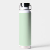 Mint Green Feminine Minimalistisch Script Individu Trinkflasche (Rückseite)