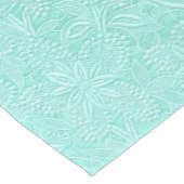 Mint Green Floral Kurzer Tischläufer (Ecke)