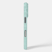 Mint Green Floral Script iPhone / iPad Fall Case-Mate iPhone Hülle (Rückseite / Rechts)