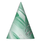 Mint Green Foliage Partyhütchen (Links)