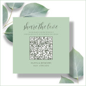 Mint Green | Freigabe der Liebe QR Code Begleitkarte