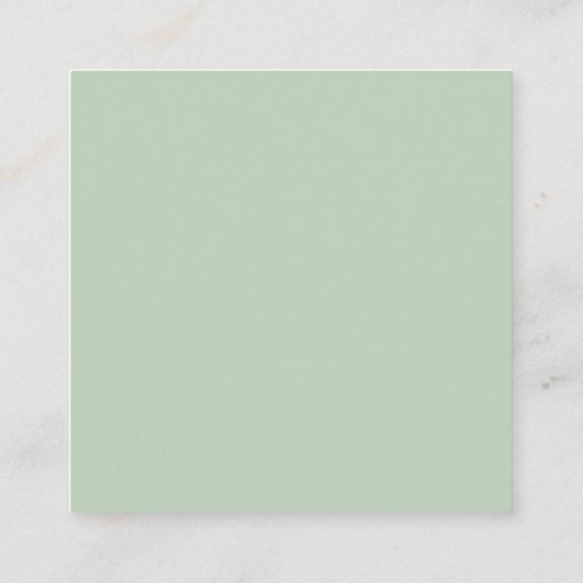 Mint Green | Freigabe der Liebe QR Code Begleitkarte (Rückseite)