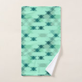 mint green geometric badhandtuch set (Handtuch)