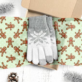 Mint Green Gingerbread Man Weihnachten Seidenpapier