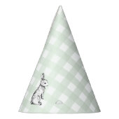 MInt Green Gingham Bunny Rabbit Partyhütchen (Links)