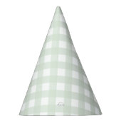 Mint Green Gingham Party Hat Partyhütchen (Rechts)