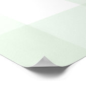 Mint Green Gingham Welcome Sign Poster (Ecke)