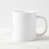 Mint Green Glam Weihnachten Jumbo-Tasse (Rechts)
