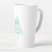 Mint Green Glam Weihnachten Milchtasse (Rechte Ecke)