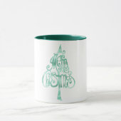 Mint Green Glam Weihnachten Tasse (Zentrum)