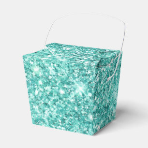 Mint Green Glitz Glitzer Geschenkschachtel