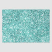 Mint Green Glitz Glitzer Seidenpapier (Vorderseite)