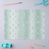 Mint Green Glitzer Sparkle Weihnachtsbaumen Seidenpapier (Basteln)