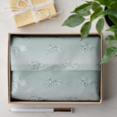 Mint Green Glitzer Sparkle Weihnachtsbaumen Seidenpapier (Geschenk)