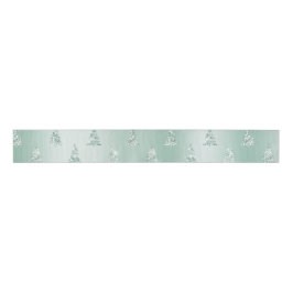 Mint Green Glitzer Weihnachtsbaumen Ripsband