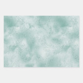 Mint Green Glitzy Glitzer          Geschenkpapier Set (Vorderseite 3)