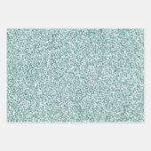 Mint Green Glitzy Glitzer          Geschenkpapier Set (Vorderseite 2)