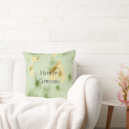 Mint Green Gold Cowhide Kissen