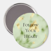 Mint Green Gold Cowhide Magnet (Vorderseite/Rückseite)