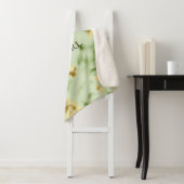 Mint Green Gold Cowhide Sherpadecke (Beispiel)