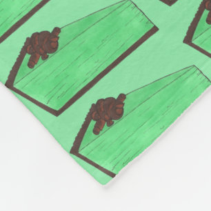 Mint Green Grasshopper Pie Slice St. Patrick's Day Fleecedecke