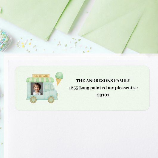 Mint Green Ice Cream Truck Birthday