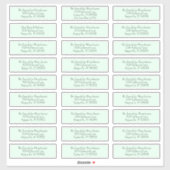 Mint Green Individual Mailing Address Labels (Blatt)