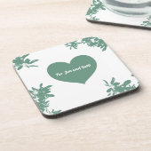 Mint Green Ivy Getränkeuntersetzer (Linke Seite)