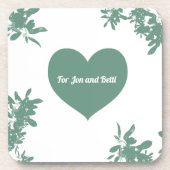Mint Green Ivy Getränkeuntersetzer (Vorderseite)